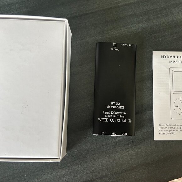 MYMAHDI Slim 1.8" LCD Mp3 Player Black New In box - Picture 2 of 4